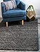 Unique Loom Solid Shag Collection Area Rug (4' 1