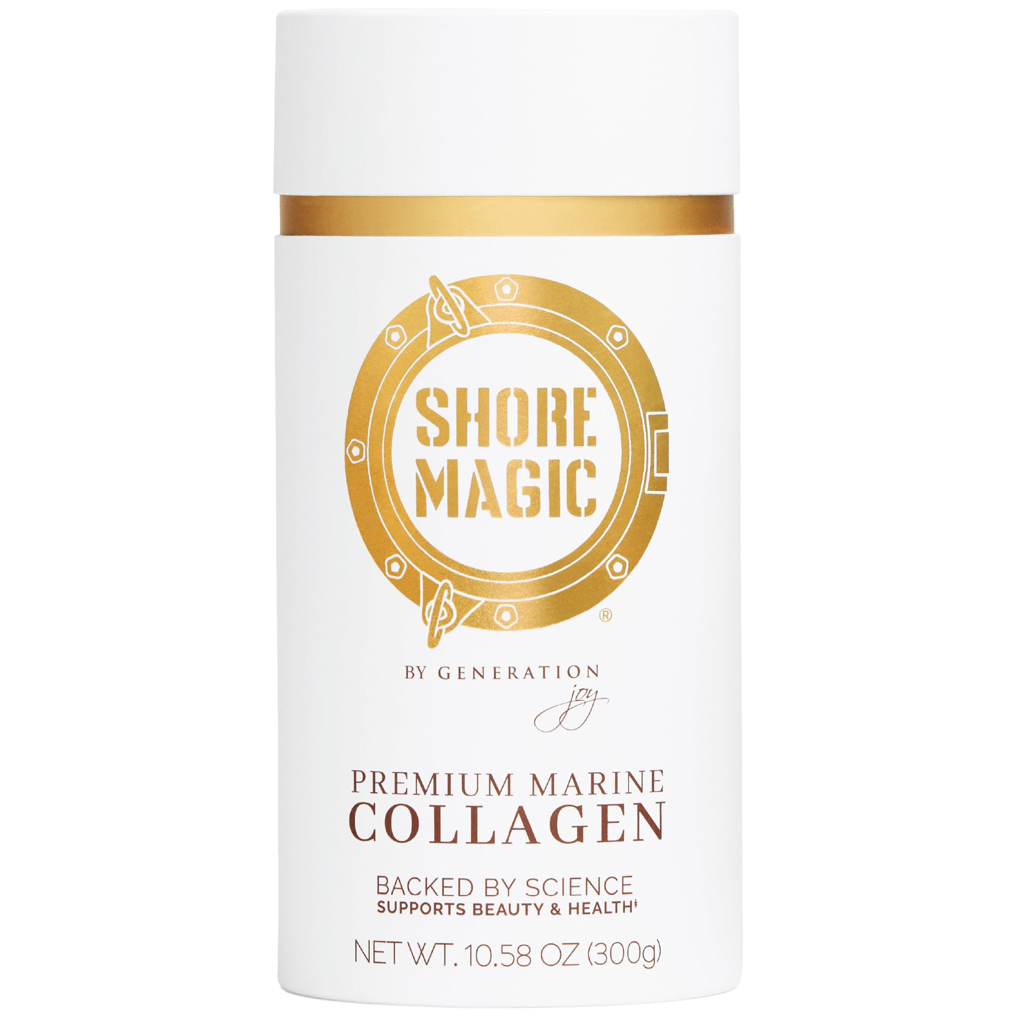 Photo 1 of Shore Magic Premium Marine Collagen Powder Types I-IV – Wild Fish, Hydrolyzed Peptides, Unflavored, 9g Protein Per Serving – Supports Youthful Skin, Hair, Nails & Joints, 30-Day Supply