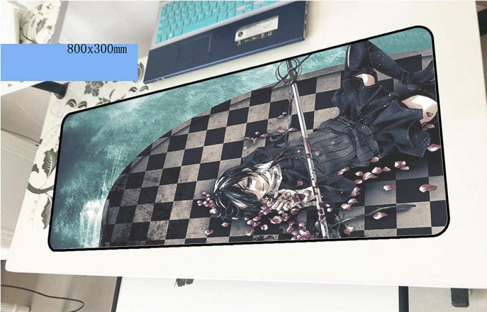 Black Butler 80X30Cm Gaming Mouse Pad Big Gamer Mat Hd Print Computer Desk Keyboard Large Play Mats Color B