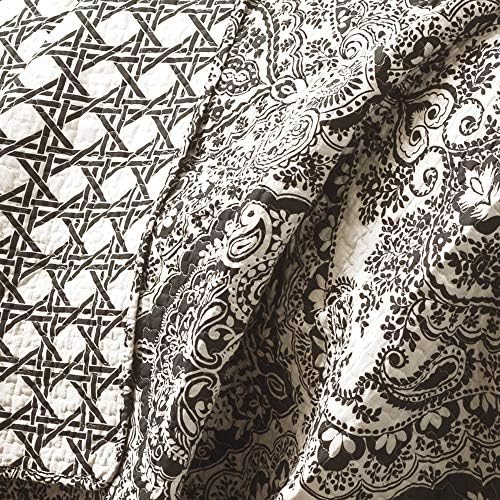 Cotton damask paisley quilt bedding with a retail price of $199.99 marked down to $75.23.
