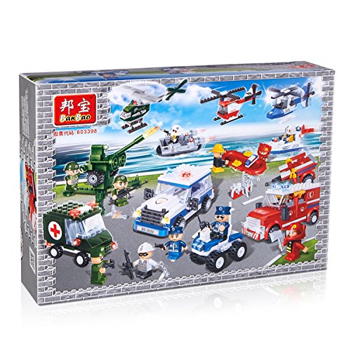 Banbao Police Criminal Building Blocks Set 223 Pieces Building Set