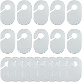20 Pack Clothing Rack Size Dividers Blank Closet Separators for Clothes Baby Closet Size Divider Hooks Wardrobe Large Hangers