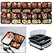 [10-Pack] Premium 3-Compartment Stackable Meal Prep Containers With Lids Reusable Microwavable Plastic BPA Free Lunch Box