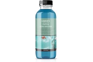 LIIZOUSUDA Patina Green Antiquing Solution - Patina Finishing for Aged, Weathered Metal Look - Patinizing Solution for Rustic