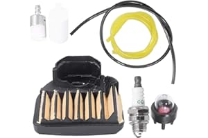 Anxingo 537255701 Air Filter Fuel Line Filter :Replacement for Husqvarna 455E 455 Rancher 460 461 Gas Chainsaw with Spark Plu