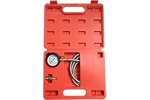 DKWOESHG Exhaust Back Pressure Tester Kit, Professional Diesel Engine Diagnostic Tool with Gauges & Adapters for Trucks, SUVs, Vans - Troubleshoot Turbo, DPF & Catalytic Converter Issues