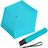 Knirps U.200 Ultra Light Duomatic Automatic Open Rain Umbrella - Compact Windproof Travel Umbrella for Adults - 97cm Diameter Retractable With Carrying Case