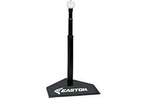 Easton Deluxe Baseball Softball Batting Tee | 2020 | Durable All Rubber Batting Tee | Easy Height Adjustment for Perfect Prac