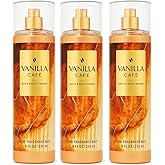 Bath & Body Works Vanilla Café Fine Fragrance Mist – 3 Pack, 8 fl oz Each | Warm Vanilla, Coffee & Creamy Musk Scent