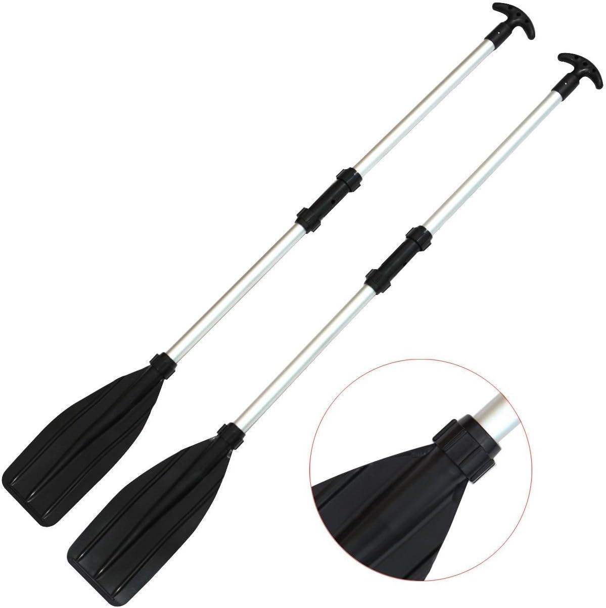 133cm Aluminum Detachable Float Afloat Oars Paddles Boat Kayak Raft Canoe E New