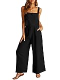 ANRABESS Women's 2 Piece Outfits Linen Pants