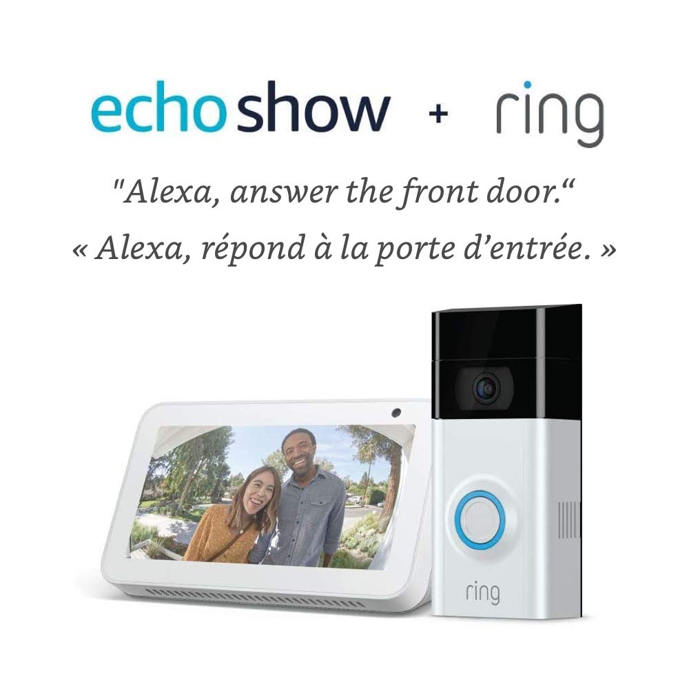 Ring Video Doorbell 2 with Echo Show 5, Charcoal Amazon.ca Amazon Devices