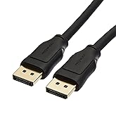 Amazon Basics DisplayPort 1.4 Kabel, 32,4 Gbit/s High-Speed, 8K@60Hz, 4K@120Hz, Dynamic HDR und 3D, vergoldete Stecker, 91 cm