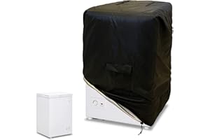 Bitubi Chest Freezer Cover – Waterproof, Dustproof, Sun-Proof, L23”W23”H34” Suitable for most Outdoor or Indoor 3.5 Cubic Compact Deep Freezer on market (Black)
