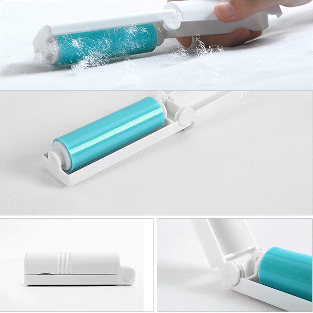 Lint Roller Version Lint Roller Resuable & Washable Lint Roller Pet Hair Remover Lint Roller Cleaner for Clothes for Lint, Clothes, Car Seats, Large/Small Size with with Cover with 1L+2s