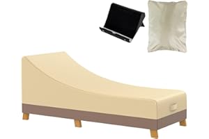 SHOUKEN 2 Packs Outdoor chaise cover,Lounge chair cover,Chaise lounge cover outdoor waterproof,Waterproof Patio Lounge Chair Cover,Heavy duty Outdoor Chaise Lounge Covers
