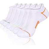 JOYNÉE Mens Athletic Low Cut Ankle Tab Socks 6 Pack Cushioned Breathable for Running