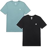 Hurley Mens 2 Pack Cotton Crewneck Short Sleeve T-Shirt