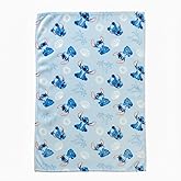 Cudlie Stitch Blanket | Lilo & Stitch Baby Blanket | Stich's Fleece Throw | Lilo & Stich's Newborn Blankets | 30" X 40" | Blue | Officially Licensed
