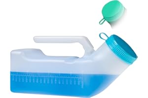 Urinals for Men Urinal Bottles Male Pee Bottle with Glow in The Dark Cap Lid Spill Proof Camping Urine Bottles Bedpan for Man