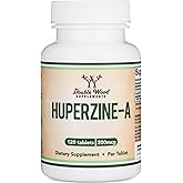 Huperzine A 200mcg (Third Party Tested) 120 Tablets, Brain Supplement to Promote Acetylcholine (Acetylcholinesterase Inhibitor) - Supports Memory and Focus by Double Wood