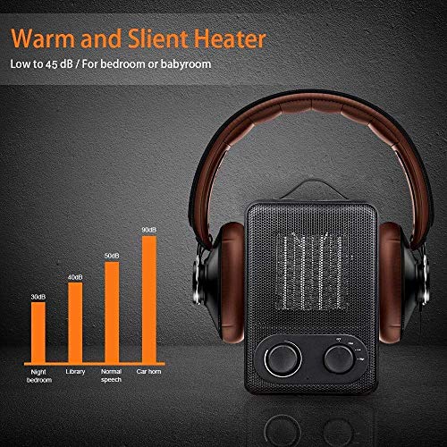 image for MroTech Electric Heater 1500 Watt, Space Heater with Overheat&Tip-Over