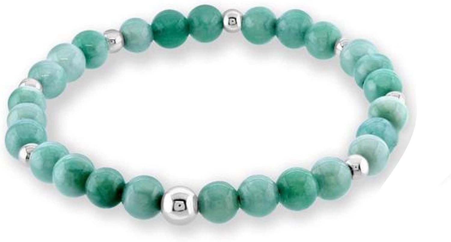 Believe London® Aquamarine Stone Bracelet in Gift Box Strong Elastic