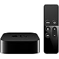 Apple TV 4K HD 32GB Streaming Media Player HDMI with Dolby Digital and Voice search by Asking the Siri Remote, Black, MQD22LL/A-32G (Renewed)