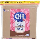 C&amp;H, Cane Sugar, Dark Brown, 2lb Bag (Pack of 2)
