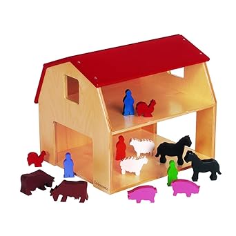 Envionments Wooden Play Toy Barn For Toddlers Educational Toy