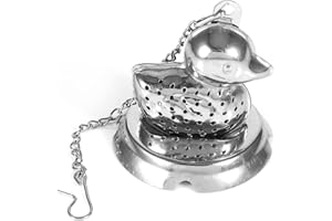 Dioche Stainless Steel Loose Tea Filter Ball, and Shaped Like a Duck, a Musthave for Tea Drinks, Suitable for Home, Office, a