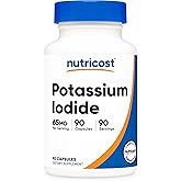Nutricost Potassium Iodide (KI), 90 Capsules, 65mg Potassium Iodide Per Serving, Vegetarian, Non-GMO & Gluten Free