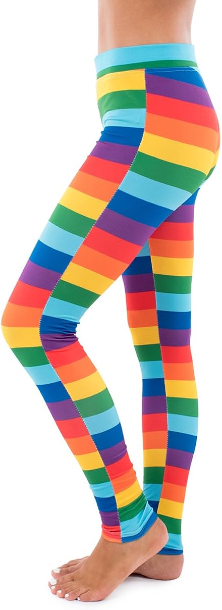 Splatter Neon Leggings - Neon Retro Rainbow Tights for Women at  Women’s Clothing store