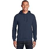 Gildan Mens Heavy Blend Hooded Sweatshirt (Large, Navy)