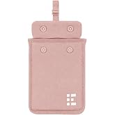 Zero Grid Pink Bra Wallet, Sleek &amp; Hidden Washable Travel Pouch for Women | Pocket for Passport, Money, Credit Cards, Jewellery; Undercover Stash for All Bra Sizes; Secure, Comfortable, Sweatproof