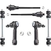ASTARPRO 6pcs Front Tie Rods Inner And Outer Complete Kit Sway Bar Links Compatible with Cadillac Escalade Chevy Avalanche 1500 Silverado 1500 GMC Sierra 1500 Tahoe Yukon 4WD