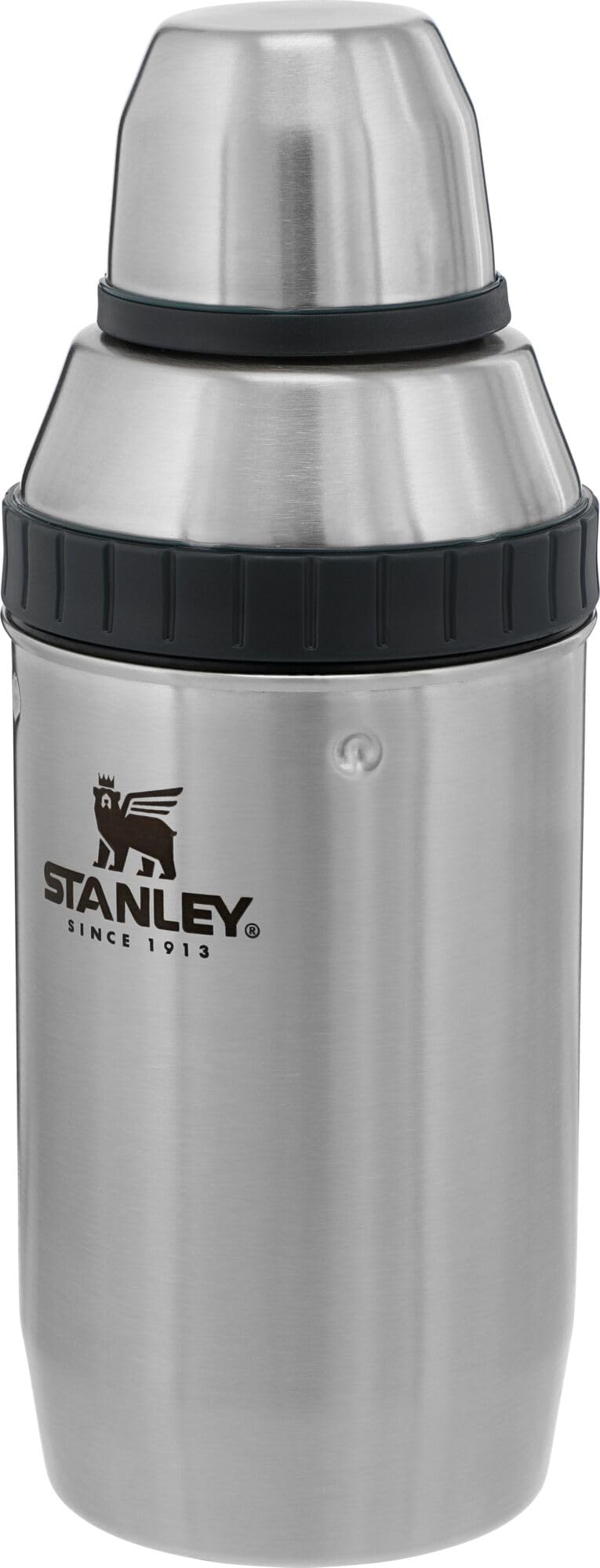 Stanley Happy Hour Cocktail Shaker Set 20 oz | Bartender Kit for Camping and Travel | Cocktail Drink Mixing Set with 2 Cups | Insulated Stainless Steel | BPA-Free | Stainless Steel