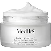 Medik8 Total Moisture Daily Facial Cream - Hydrating Peptide Face Moisturizer with Hyaluronic Acid - Face Cream Supports Skin Barrier - 1.6 oz