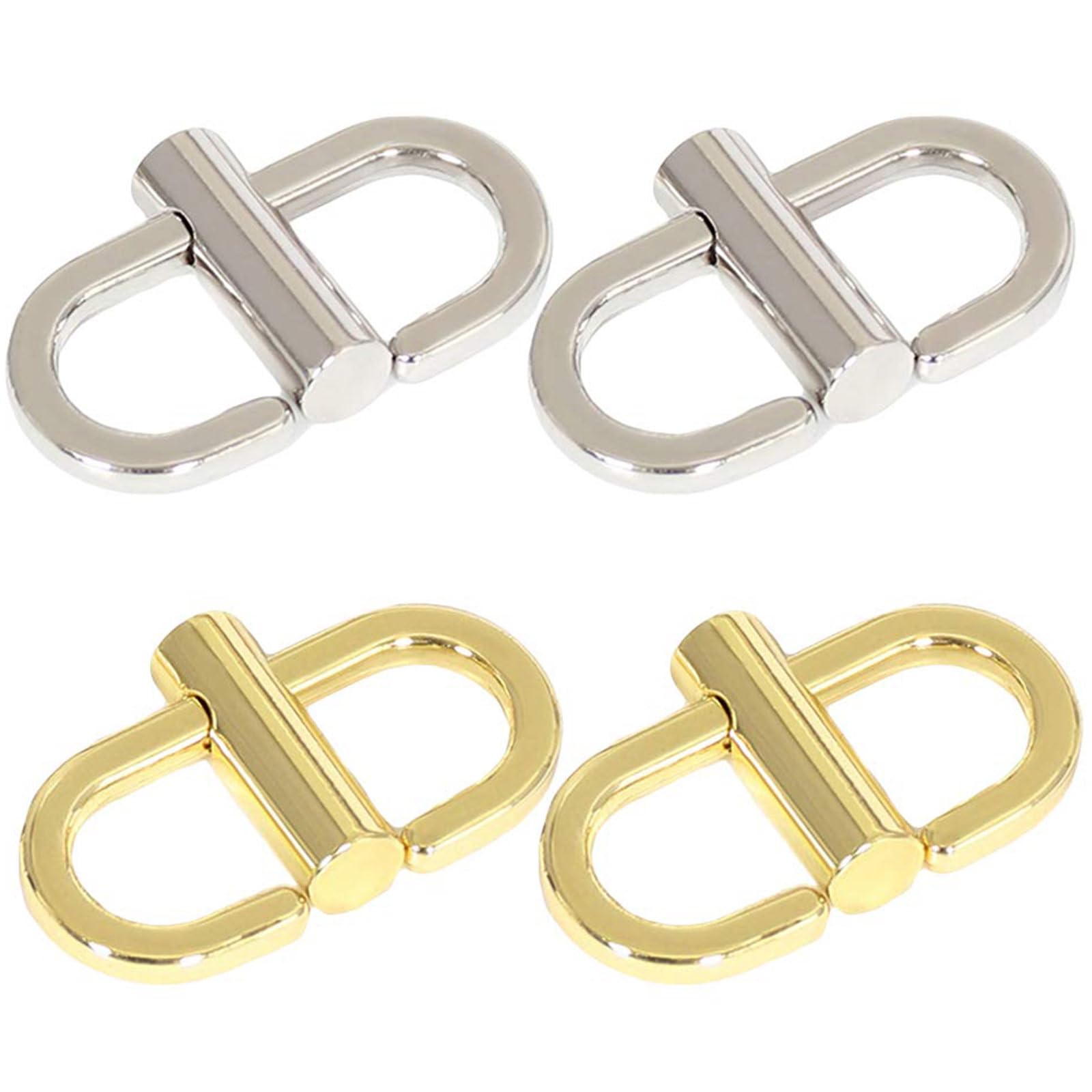 Adjustable Metal Buckles for Chain Strap Bag Handbag Shorten Length Chain Links Tiny Clip for Crossbody Chain Strap Length Shorten Accessories 4 Pcs 2 Colors