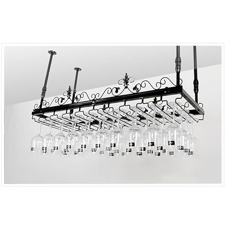 Alf Wine Glass Holder Ceiling Wine Rack Adjustable Height Hanging