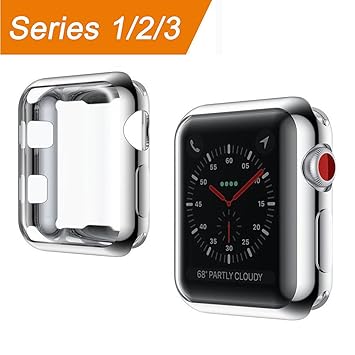 Apple Watch Funda 38mm, [Protector de Pantalla Completo] TPU Suave ...