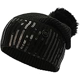 Michael Kors Womens Sequin Cuff Hat