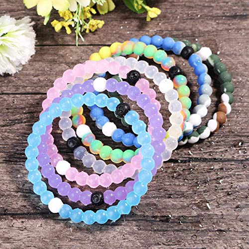 2 Pcs Bracelets Silicone Charm Bracelets Lovers Bangle for Men Women