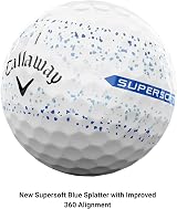 Callaway Supersoft Golf Ball 2023 Blue Splatter Hybrid view 2