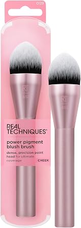 REAL Power Pigment Blush Brush - Domed Precision Head, Synthetic