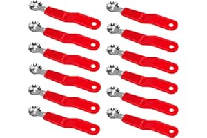 12pcs Stainless Steel Strawberry Hullers, Tomato Corer & Fruit Stem Remover Kitchen Tools for Effortless Fruit & Vegetable Pr