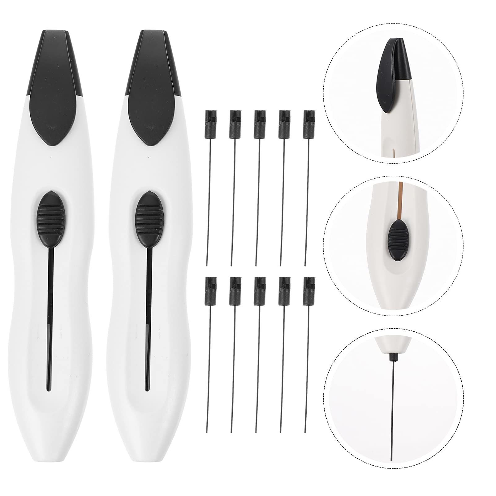 12pcs Monofilament Pen, 10g Foot Neuropathy Test Monofilament FootFilament Diabetic Pen Retractable Foot Tester Nerve Skin Contact Needle Foot Probe