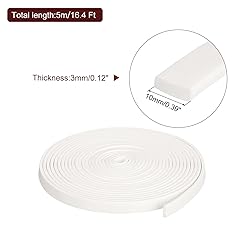 uxcell Silicone Foam Seal Strip, 0.12" x 0.4" x