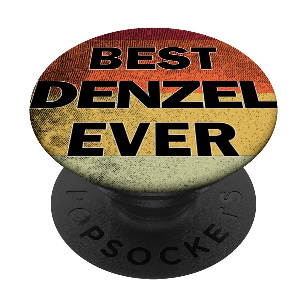 Personalized Name Denzel I love Denzel Retro vintage Style PopSockets Swappable PopGrip