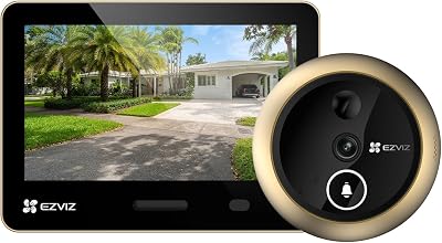 EP4 Gold 4K kabellose Video-Türklingel mit 5.5" Farb-Touchscreen